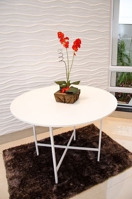 Mesa Dobrável com Tampo MDF Branco 