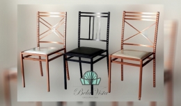 Cadeira de Ferro Empilhavel 3D